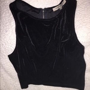 Black crop top